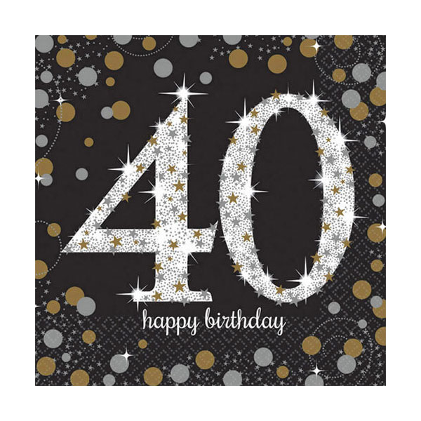 Compleanno 40 Anni Gold