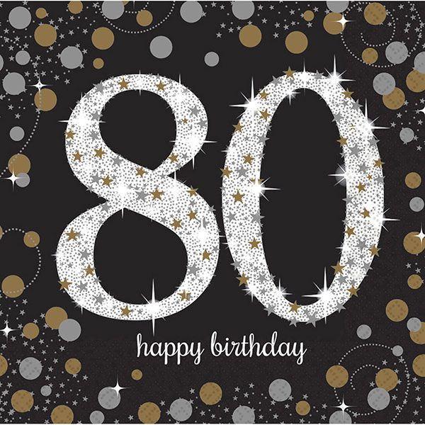 Compleanno 80 Anni Gold