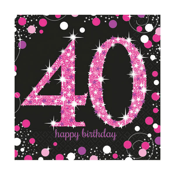 Compleanno 40 Anni Pink