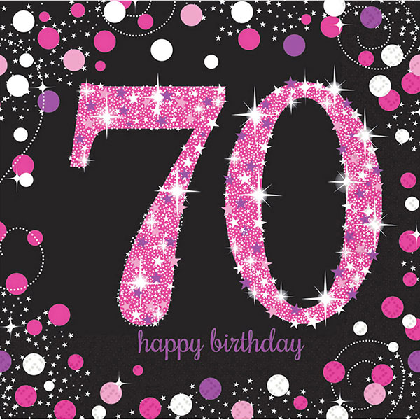 Compleanno 70 Anni Pink