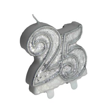 CANDELINE 25° ANNIVERSARIO GLITTER PZ.1