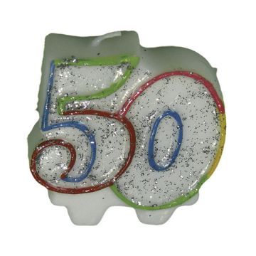 CANDELINE 50 MULTICOLOR GLITTER