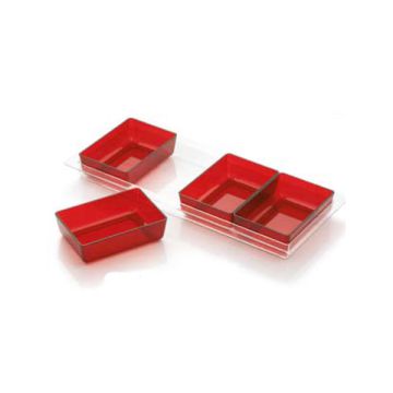 VASSOIO LINEA ROSSO PZ.3