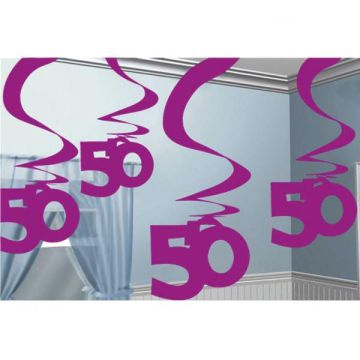 FESTONE 50 ANNI FUCSIA PZ.5