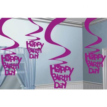 DECORAZIONE COMPLEANNO SPIRALE PZ.5