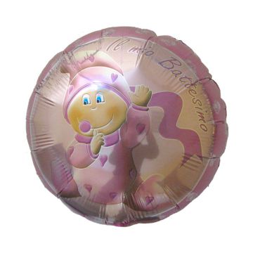 PALLONCINO BATTESIMO BAMBINA PZ.1
