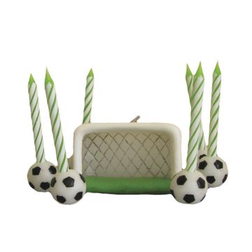 CANDELINA CALCIO+PORTA+PALLONI PZ.6
