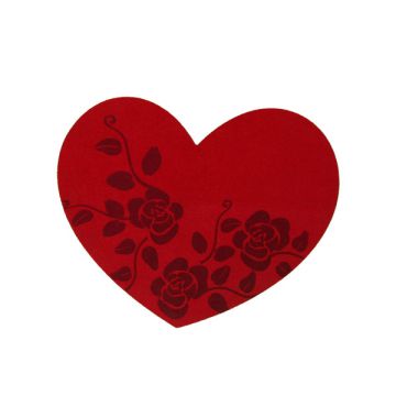CUORE IN FELTRO ROSSO PZ.1