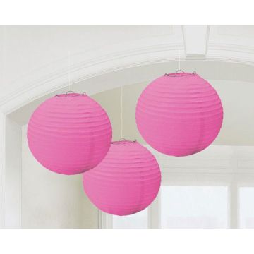 LANTERNA ROTONDA ROSA PZ.3