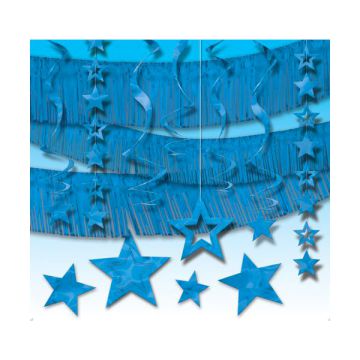 KIT FESTONE STELLE BLU PZ.21