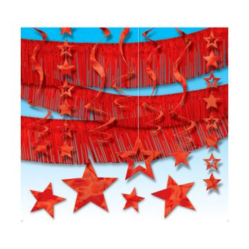KIT FESTONE STELLE ROSSE PZ.21