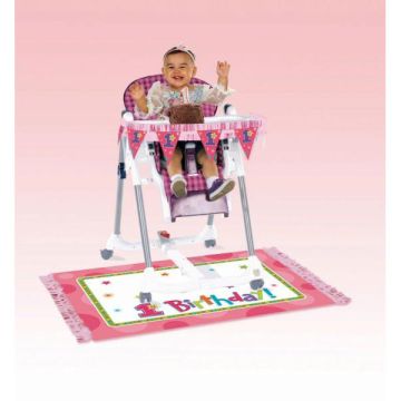 KIT DECORATIVO 1° COMPLEANNO GIRL PZ.2