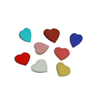 CONFETTI TESSUTO CUORE 3.5 CM 250PZ BLUE