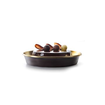 VASSOIO CHARLOTTE TONDO ORO CM.24 PZ.2
