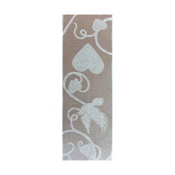 NASTRO ORGANZA CUORE E COLOMBE PZ.1