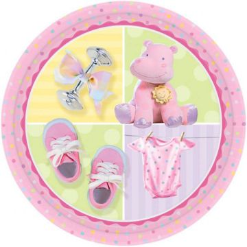 PIATTI BATTESIMO BAMBINA PZ.8