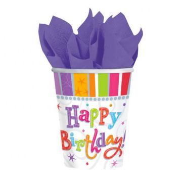 BICCHIERI HAPPY BIRTHDAY PZ.8