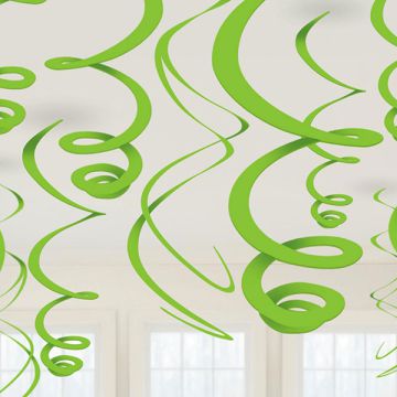 DECORAZIONE VERDE SPIRALE PZ.12