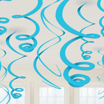 DECORAZIONE CELESTE SPIRALE PZ.12