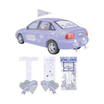 KIT DECORATIVO AUTO MATRIMONIO PZ.6