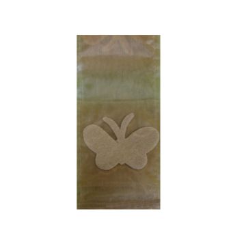 NASTRO ORGANZA FARFALLE AVORIO PZ.1