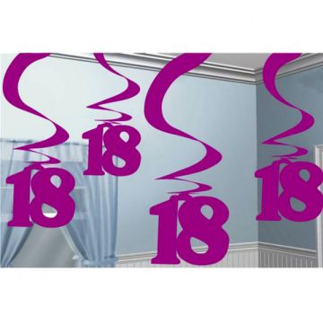 FESTONE 18 ANNI FUCSIA PZ.5