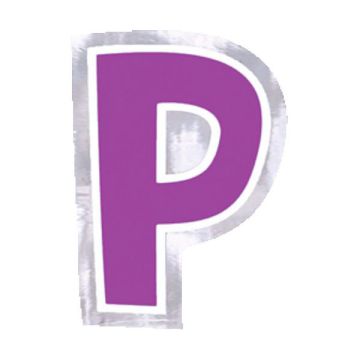 Adesivo Lettera P Pz.48