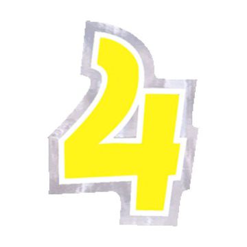 Adesivo Numero 4 Pz.48