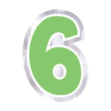 Adesivo Numero 6 Pz.48