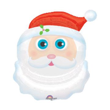 PALLONCINO BABBO NATALE FACCIA PZ.5
