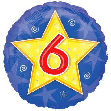 PALLONCINO 6° COMPLEANNO STELLA PZ.1