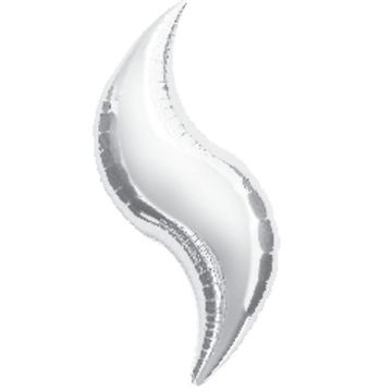 Palloncino Curve Argento (28") Pz.3 Mylar Curva 28" Cm.71
