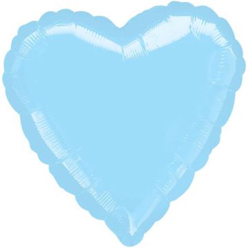 PALLONCINO CUORE AZZURRO 32" PZ.3