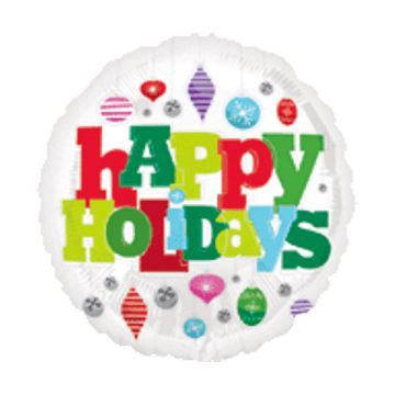 PALLONCINO HAPPY HOLIDAYS ORNAMENTS PZ.1