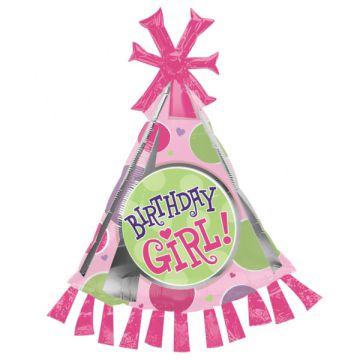 PALLONCINO BIRTHDAY GIRL PARTY HAT PZ.1