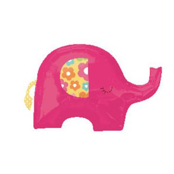 PALLONCINO ELEFANTE FUXIA PZ.1