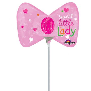 PALLONCINI FIOCCO NASCITA BAMBINA PZ.5