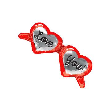 PALLONCINI OCCHIALI LOVE YOU PZ.1