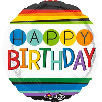 PALLONCINI COMPLEANNO ARCOBALENO PZ.1
