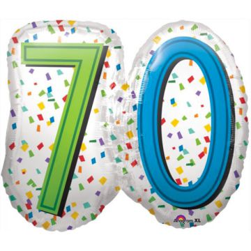 PALLONCINO 70 ANNI COMPLEANNO PZ.1