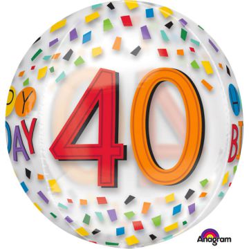 PALLONCINO 40° COMPLEANNO ORBZ PZ.1