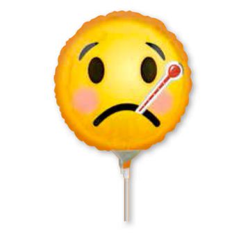 PALLONCINO TERMOMETRO EMOTICONS PZ.5