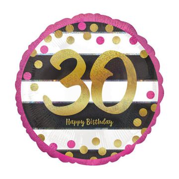 PALLONCINO 30° COMPLEANNO MILESTONE PZ.1