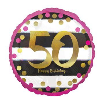 PALLONCINO 50° COMPLEANNO MILESTONE PZ.1