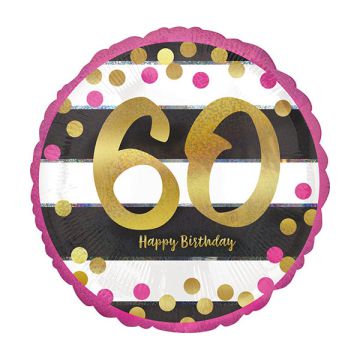 PALLONCINO 60° COMPLEANNO MILESTONE PZ.1