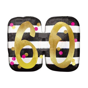 PALLONCINO 60° COMPLEANNO MILESTONE PZ.
