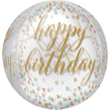 PALLONCINO COMPLEANNO CONFETTI ORBZ PZ.1