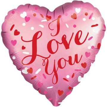 PALLONCINI SATIN I LOVE YOU PZ.1