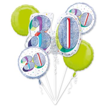 PALLONCINO 30° COMPLEANNO BOUQUET