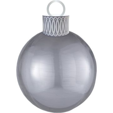 Palloncino Palla Natale Argento Pz.1